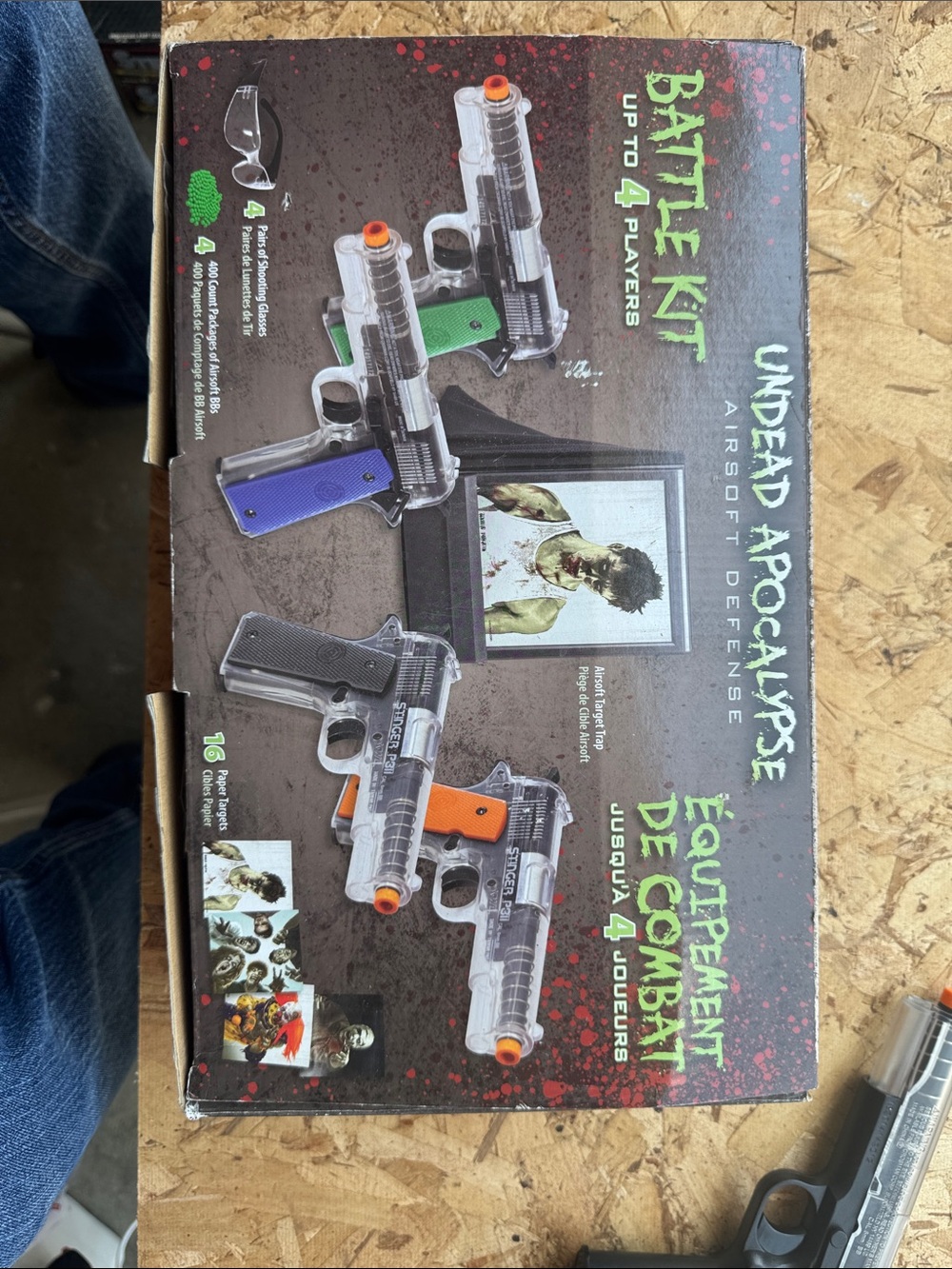 Undead Apocalypse Battle Kit Airsoft Pistol Set - Multicolor Grips